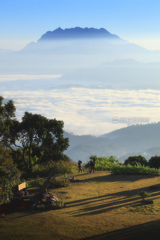 泰国清迈的Doi Luang Chiang Dao美丽的山景